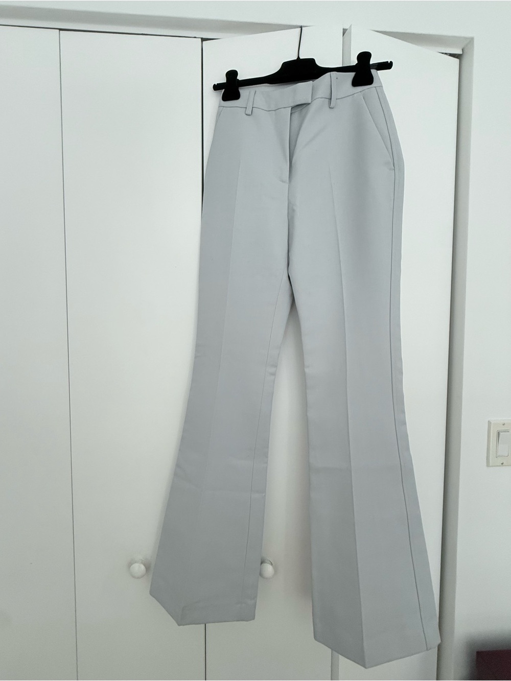 Golden Goose Baby Blue Bootcut High-Waist Flared Trousers
